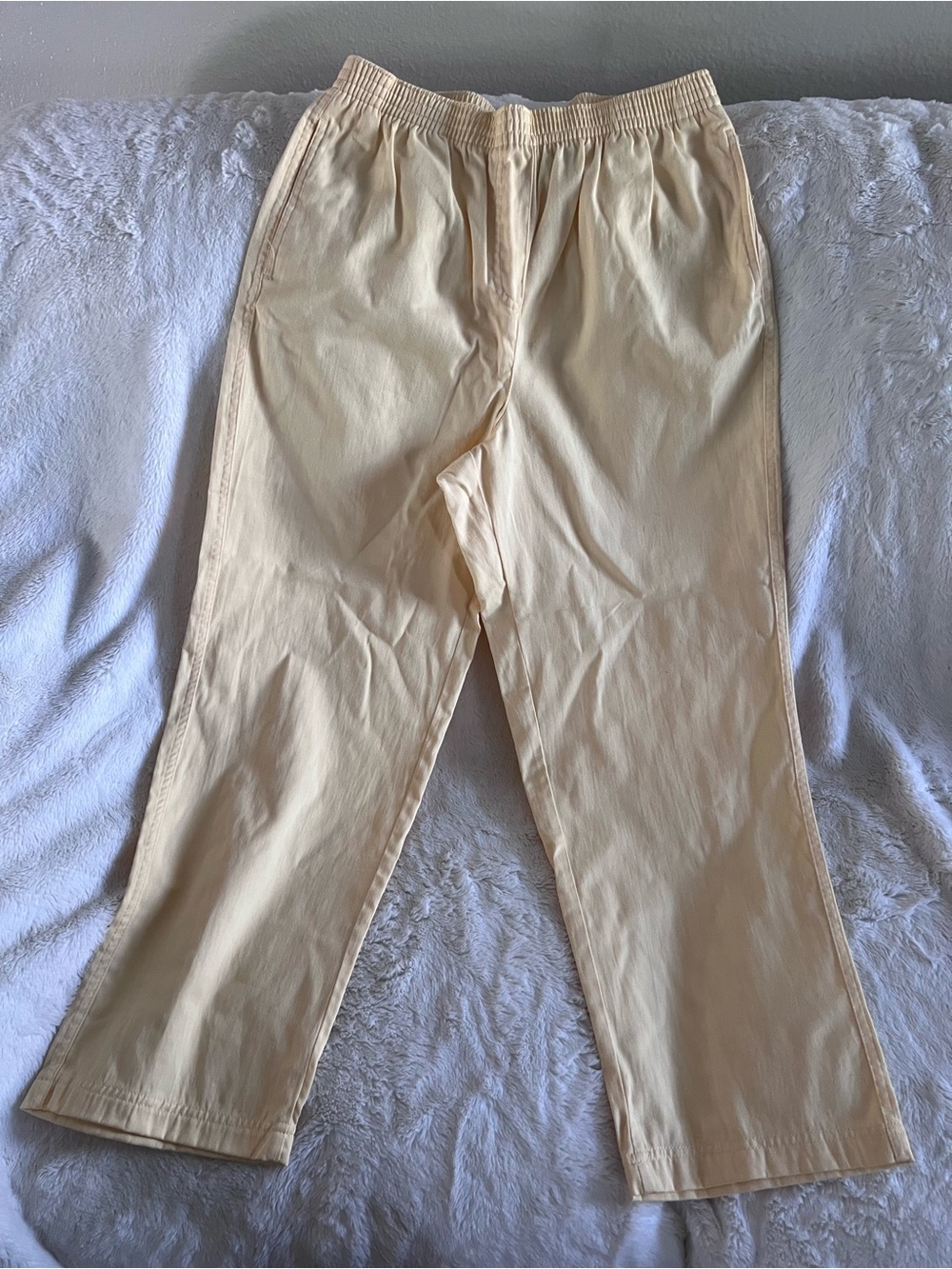 Women’s vintage Kmart Lightweight yellow Elastic-Waist Pants